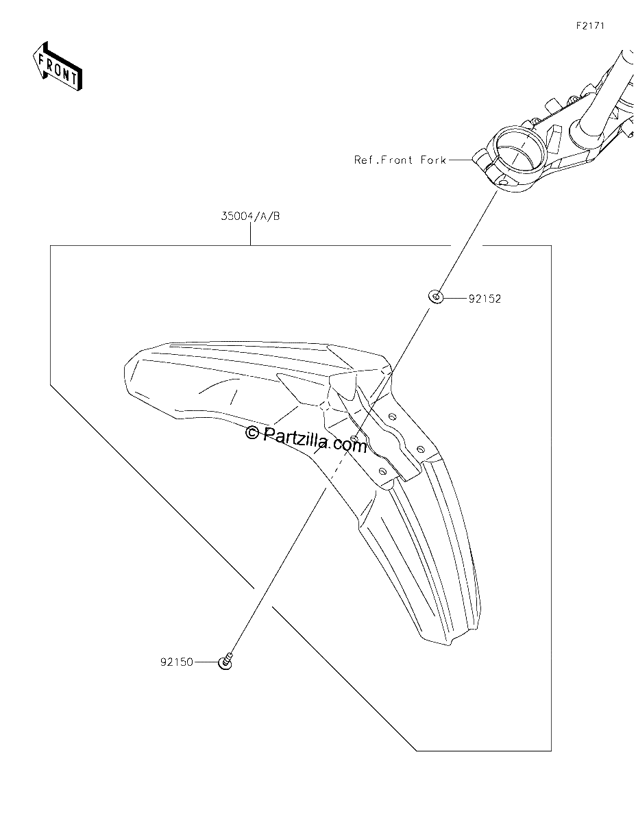 Diagrama de FRONT FENDER S