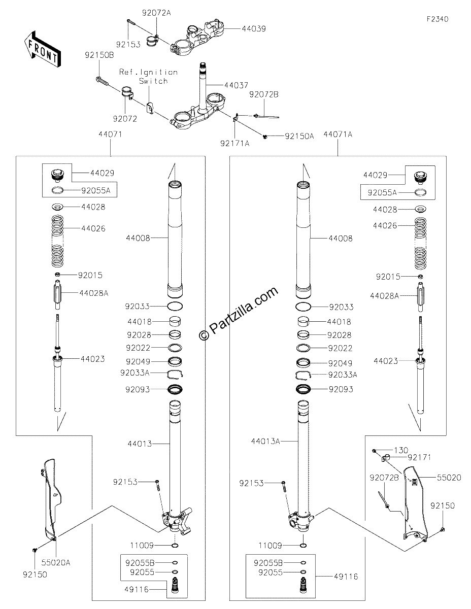 Diagrama de FRONT FORK