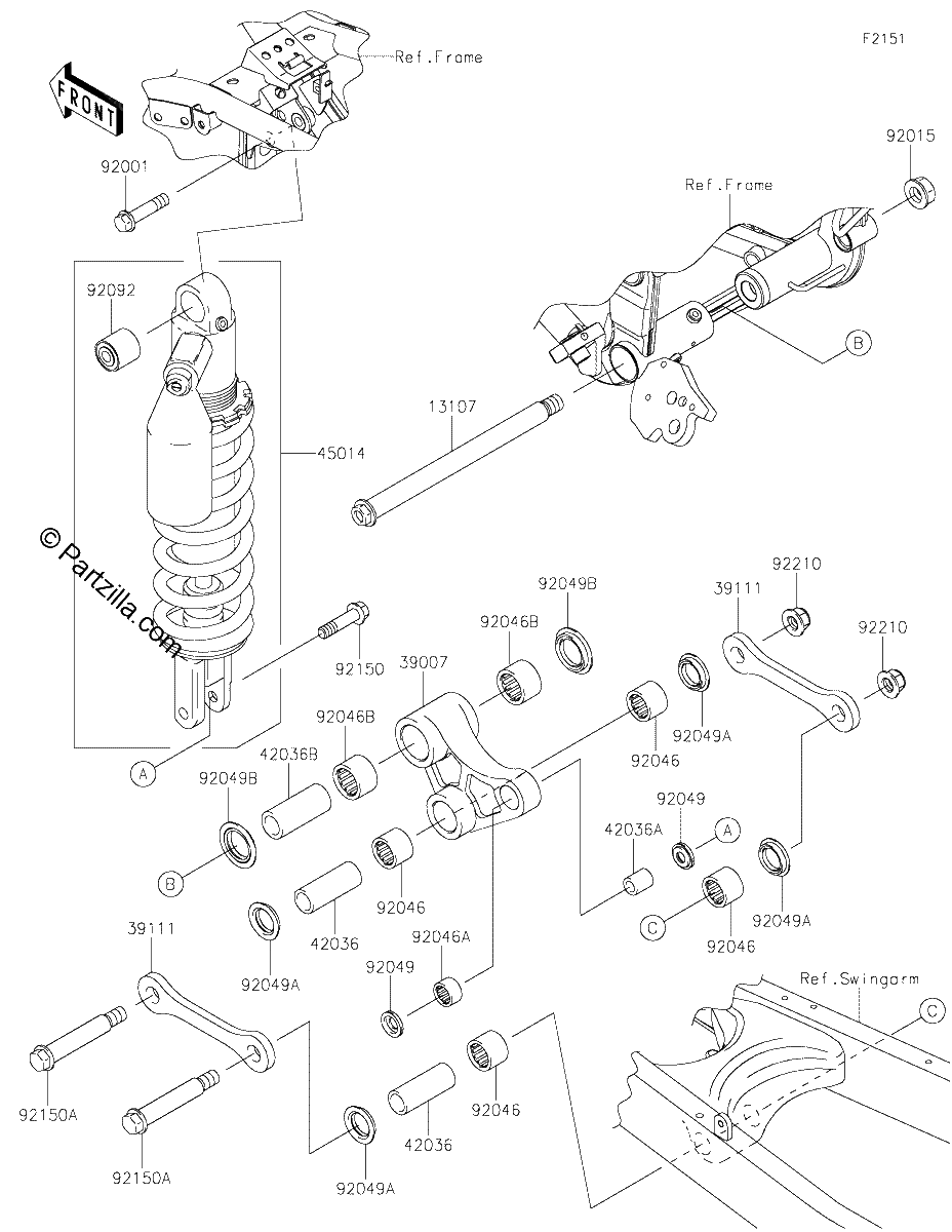 Diagrama de SUSPENSION SHOCK ABSORBER