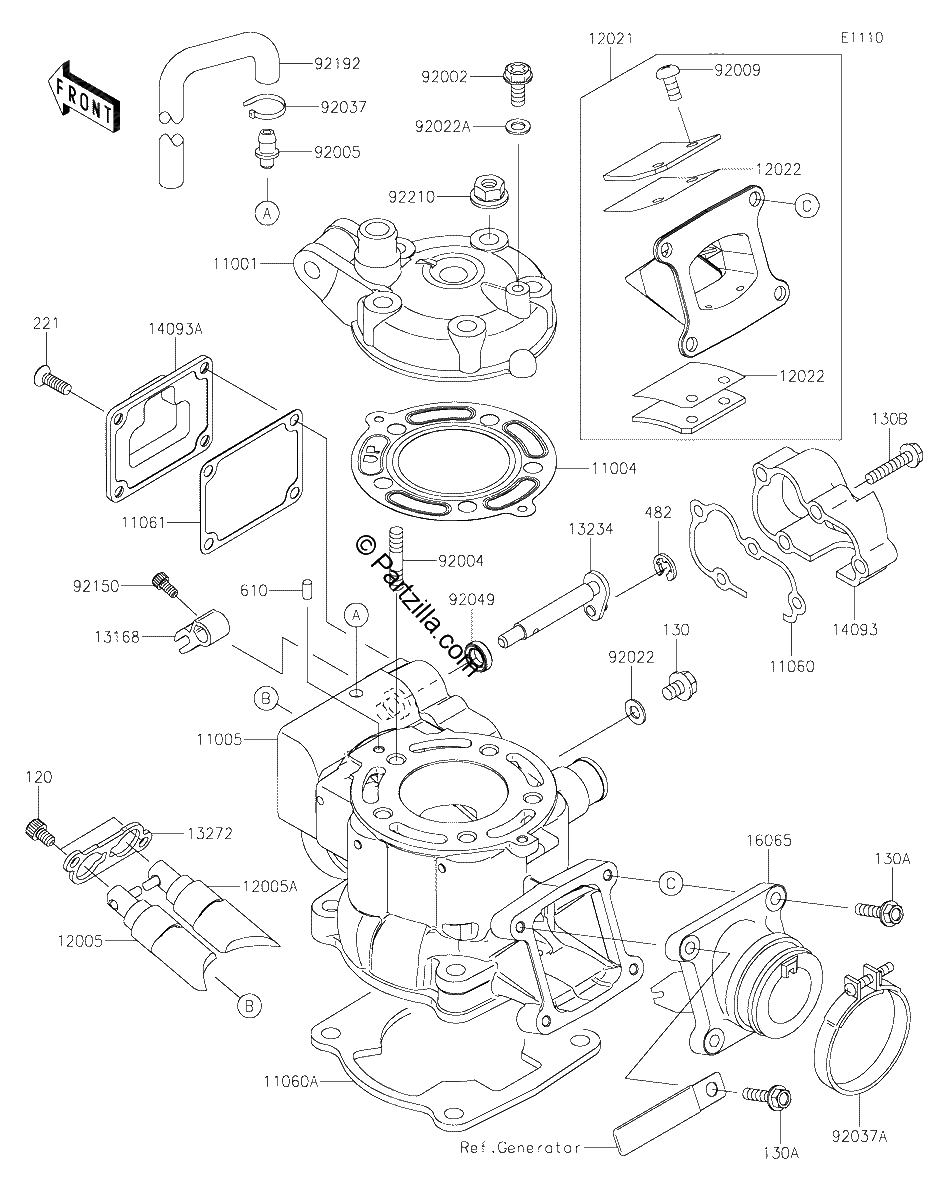 Diagrama de CYLINDER HEAD CYLINDER