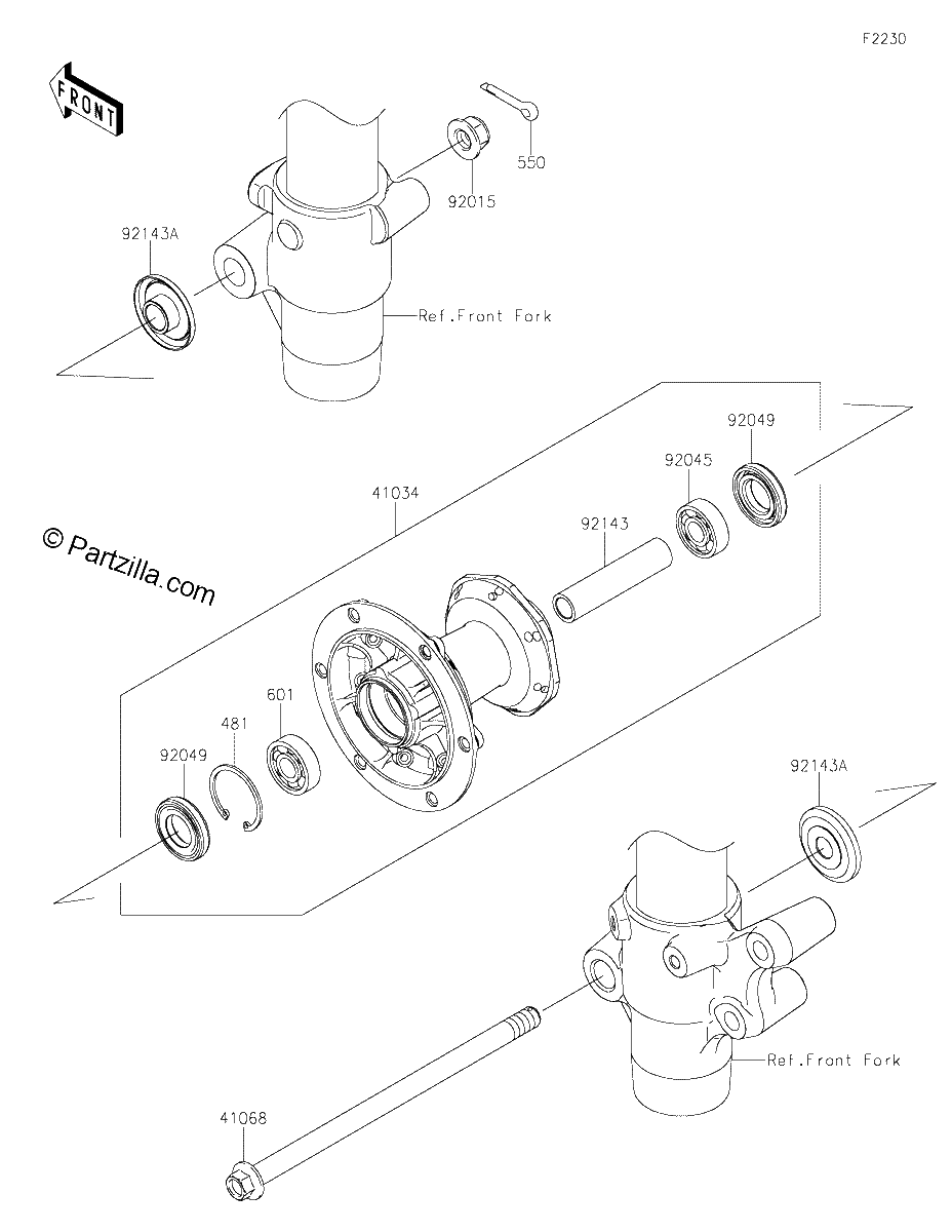 Diagrama de FRONT HUB