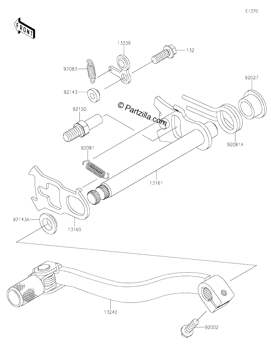 Diagrama de GEAR CHANGE MECHANISM