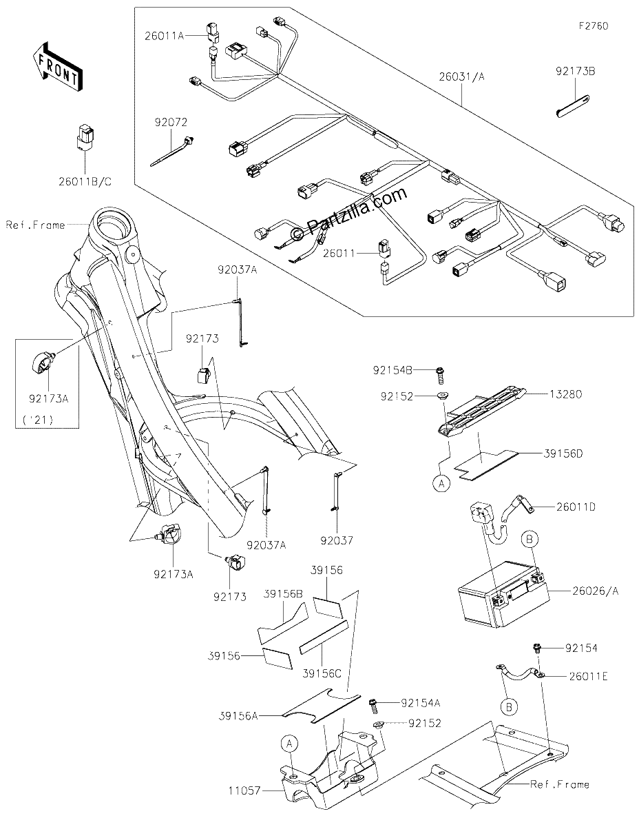 Diagrama de CHASSIS ELECTRICAL EQUIPMENT