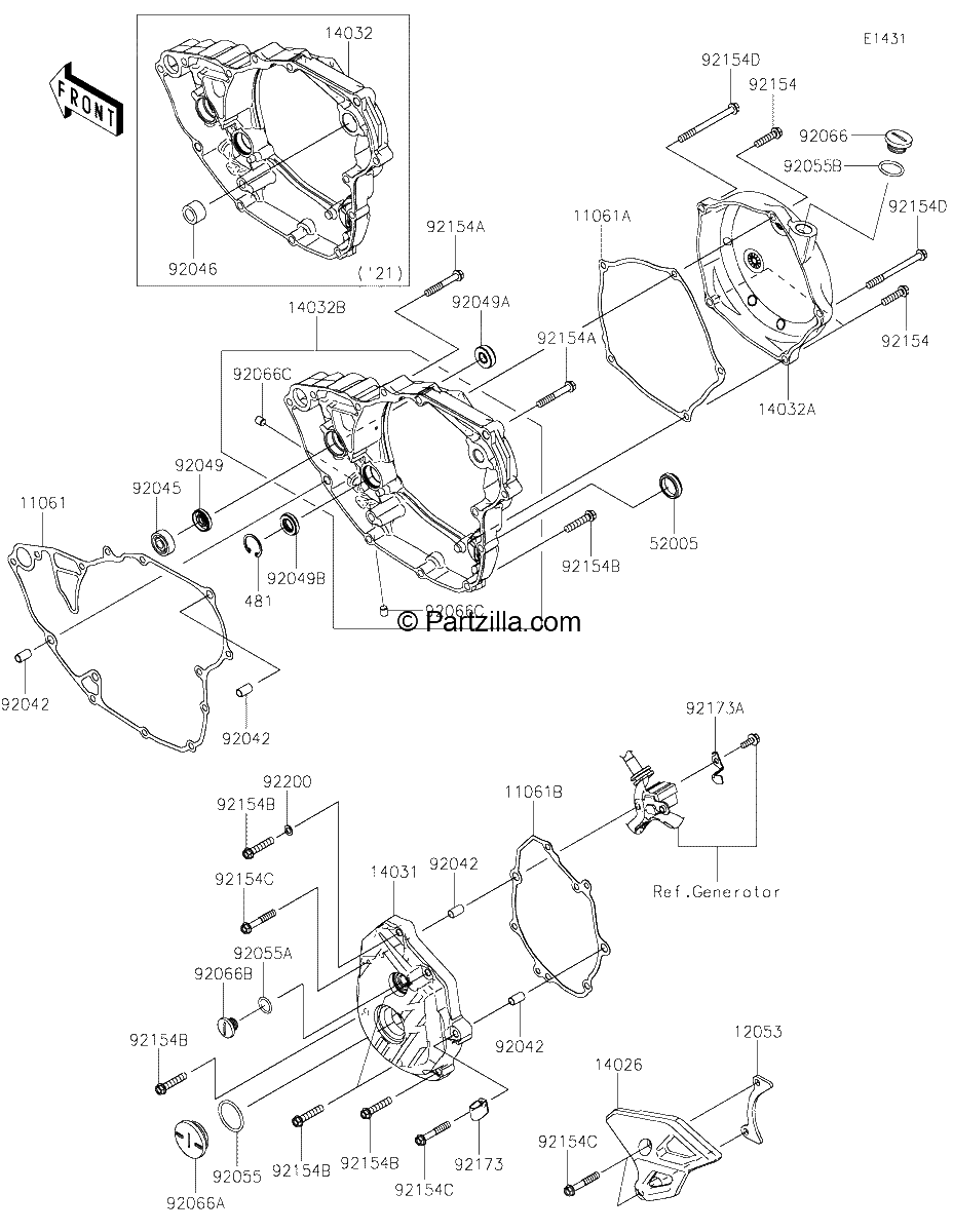Diagrama de ENGINE COVER S