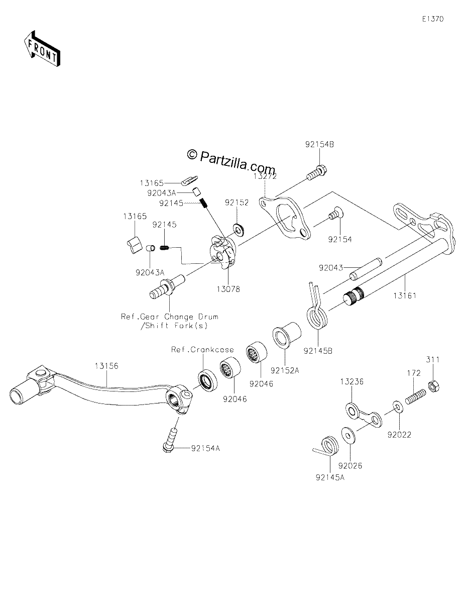 Diagrama de GEAR CHANGE MECHANISM