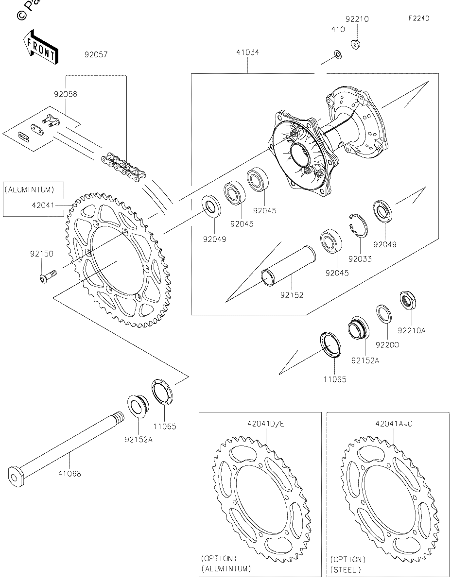 Diagrama de REAR HUB