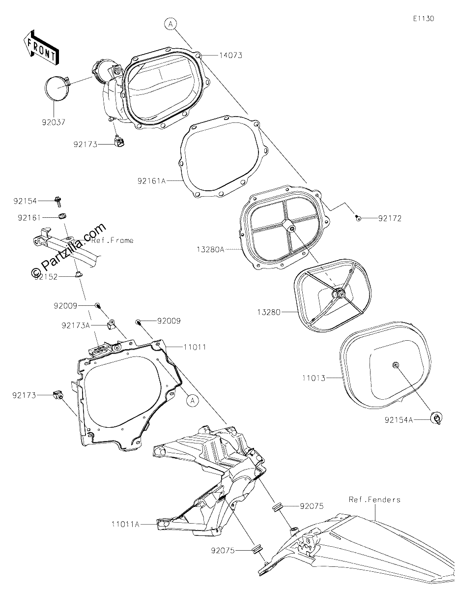 Diagrama de AIR CLEANER