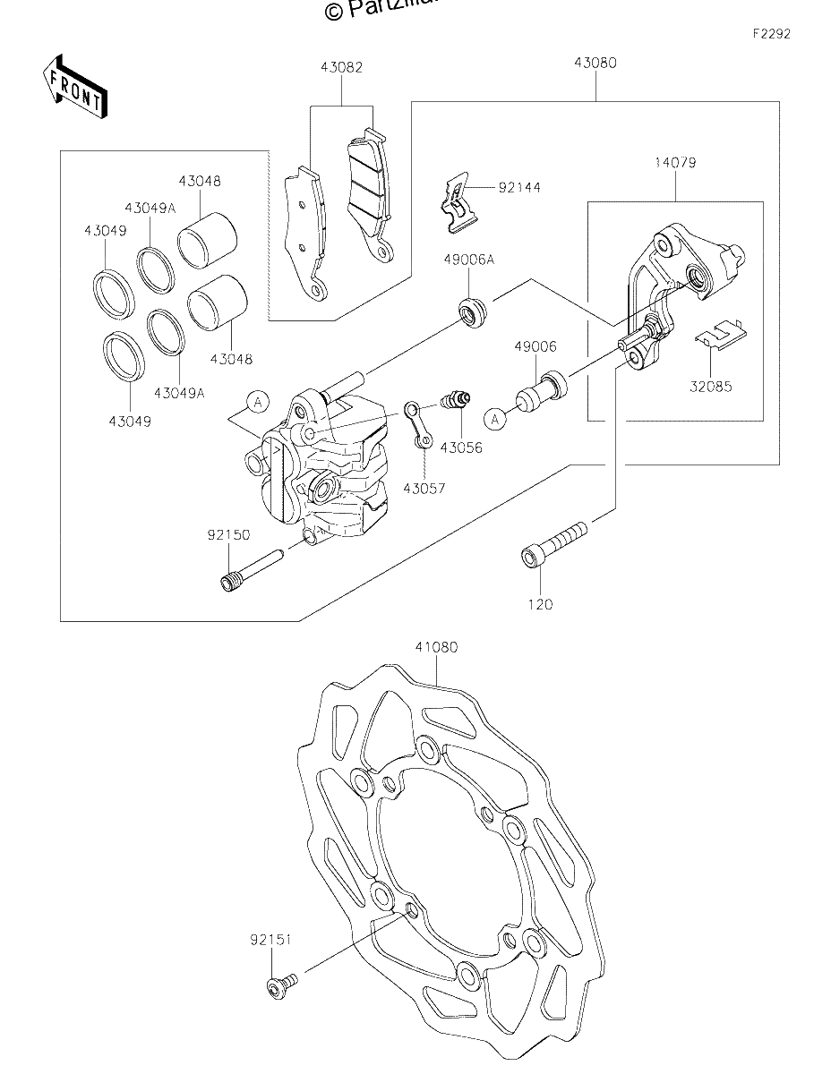 Diagrama de FRONT BRAKE