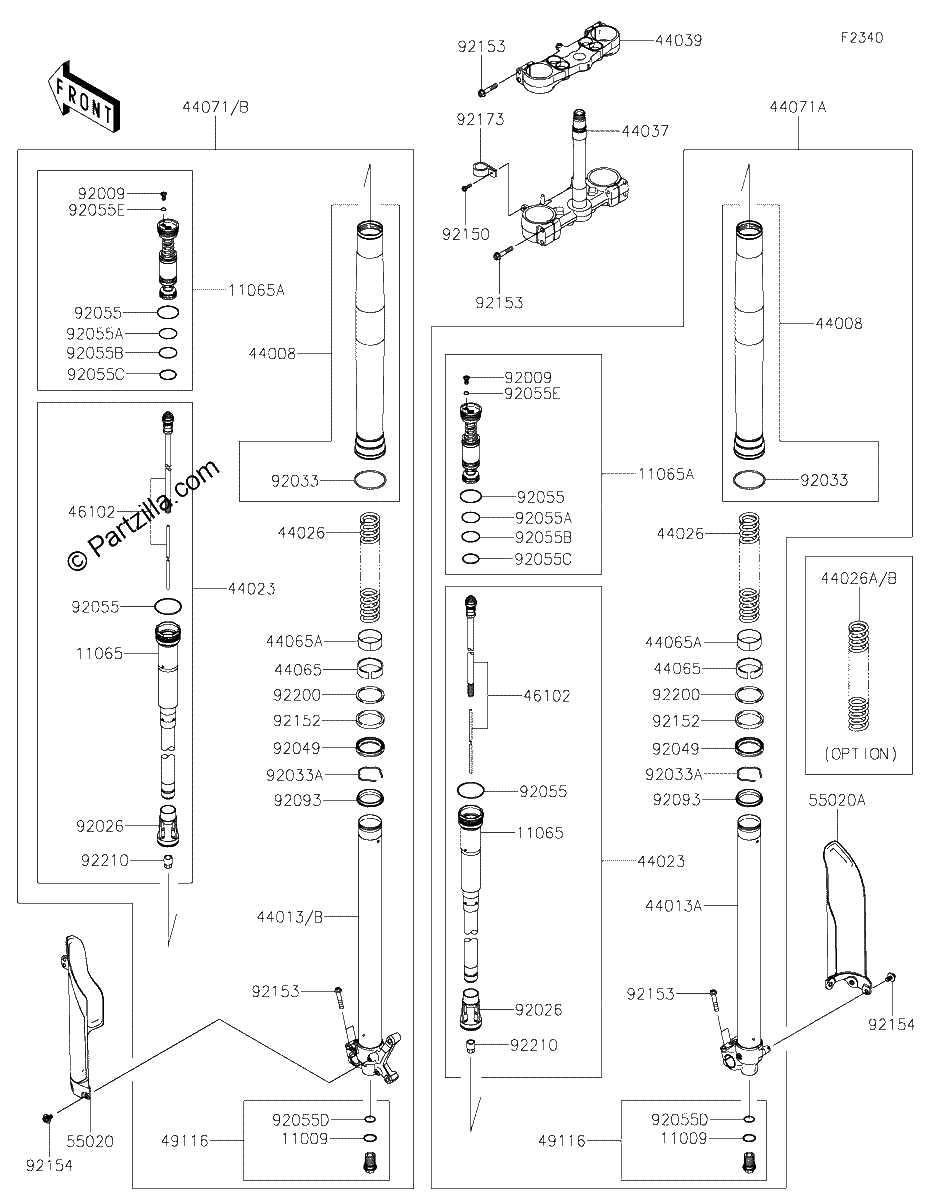 Diagrama de FRONT FORK