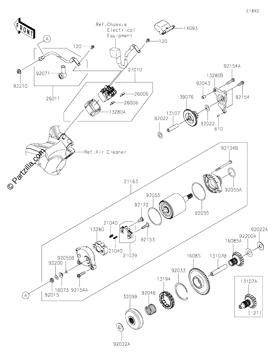 Diagrama de STARTER MOTOR