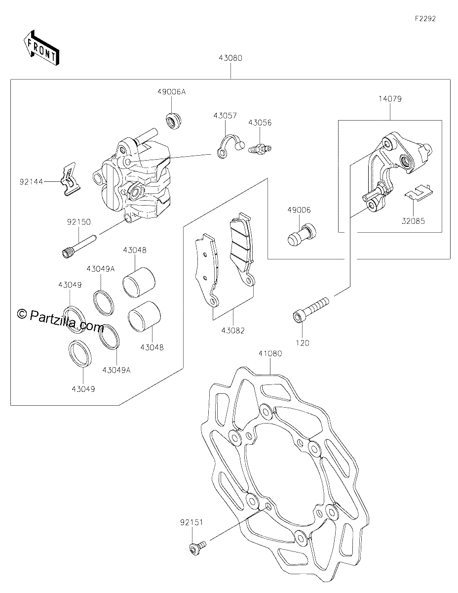 Diagrama de FRONT BRAKE