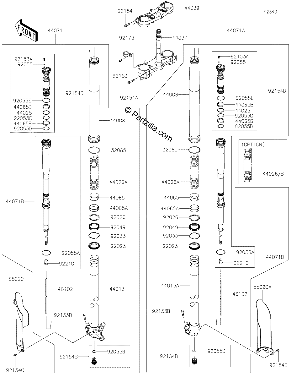 Diagrama de FRONT FORK