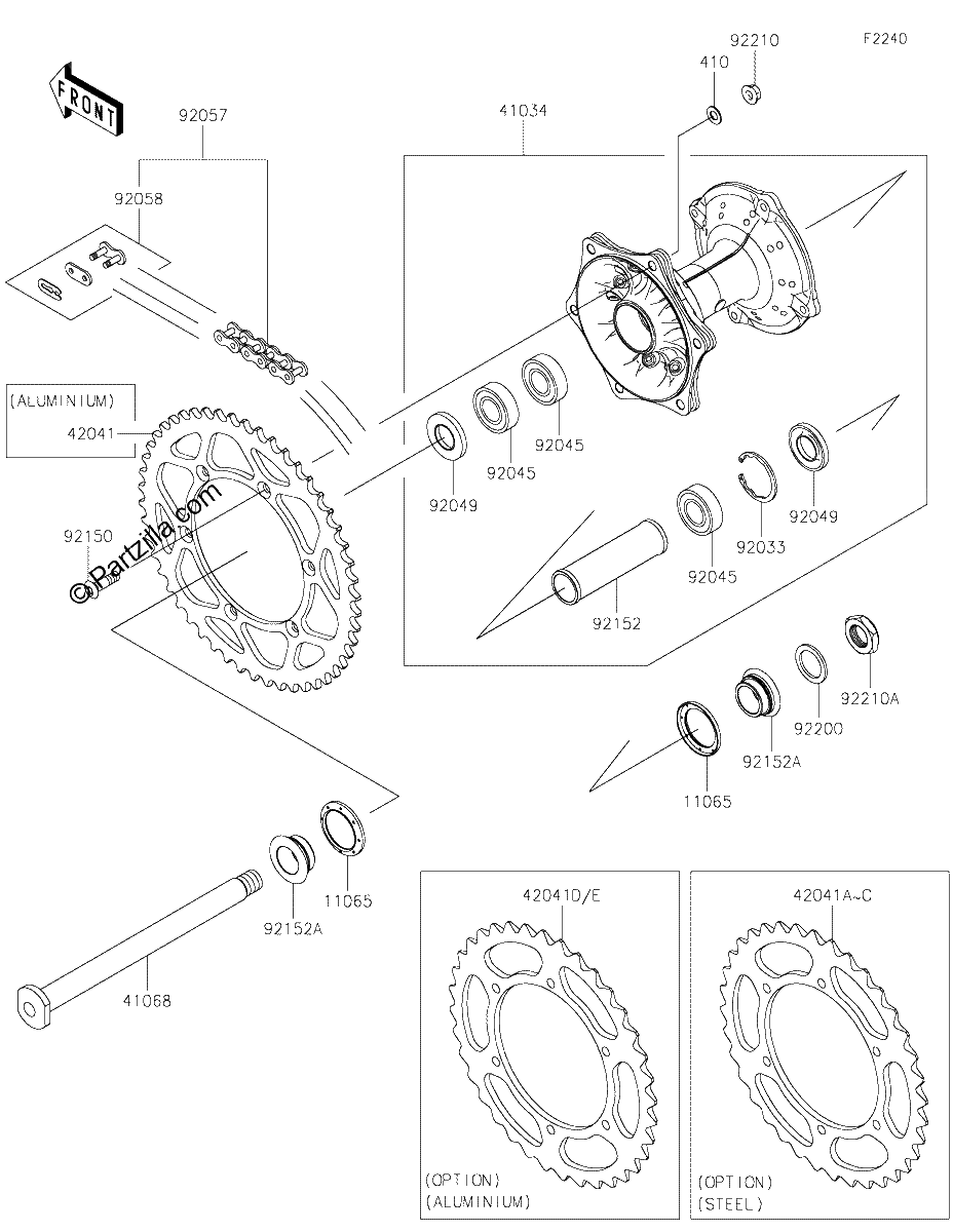 Diagrama de REAR HUB