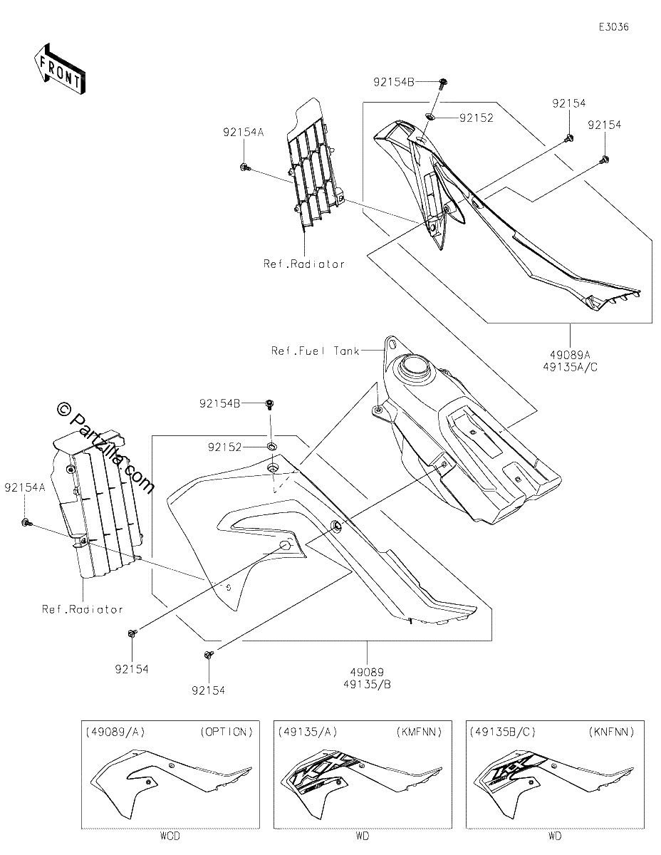 Diagrama de ENGINE SHROUDS