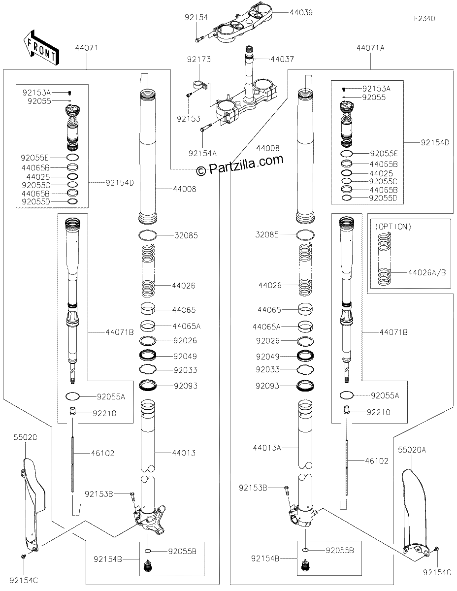 Diagrama de FRONT FORK