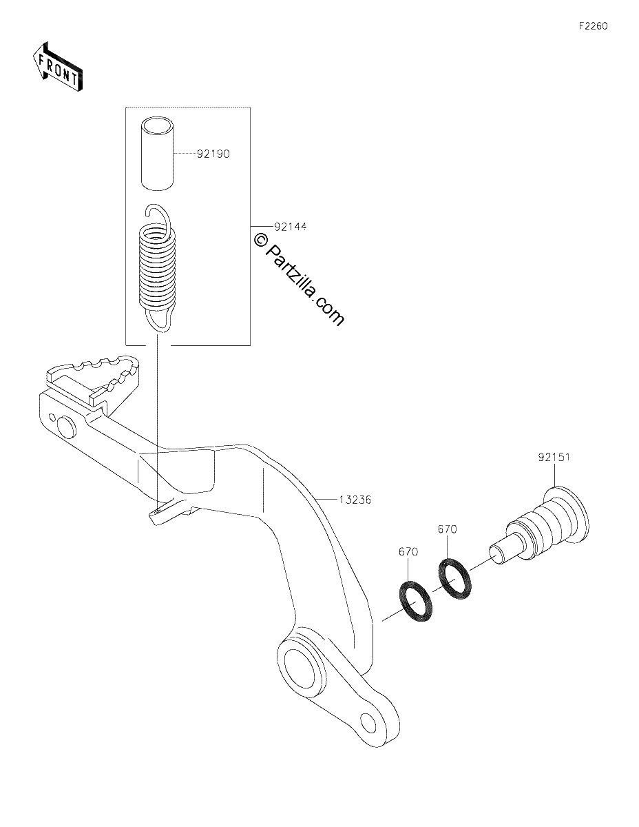 Diagrama de BRAKE PEDAL