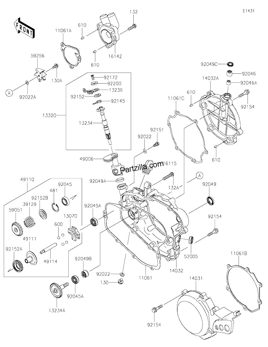 Diagrama de ENGINE COVER S