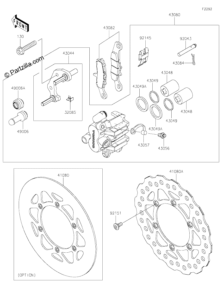 Diagrama de FRONT BRAKE