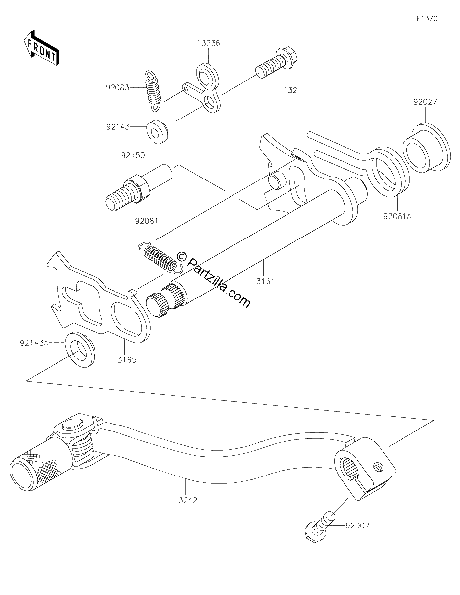 Diagrama de GEAR CHANGE MECHANISM