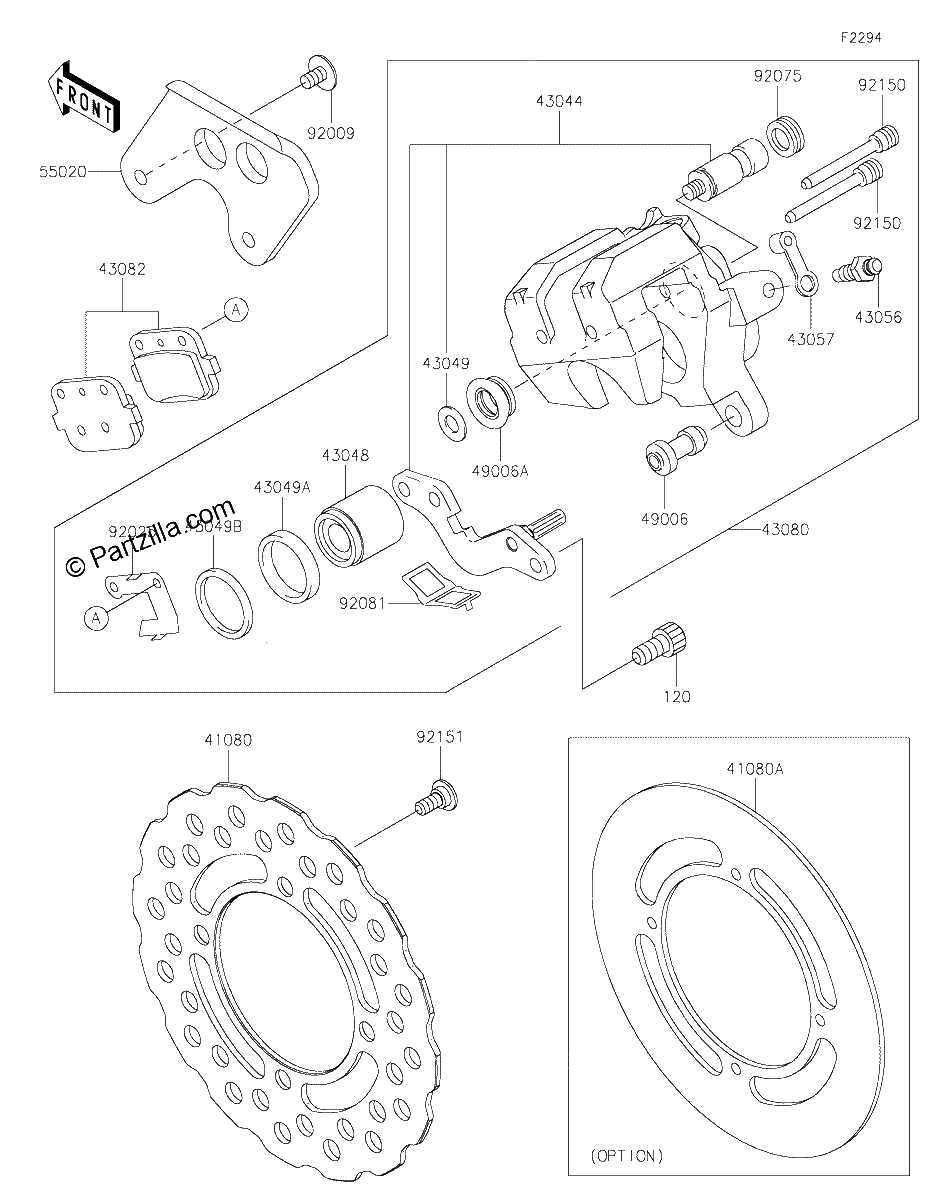 Diagrama de REAR BRAKE