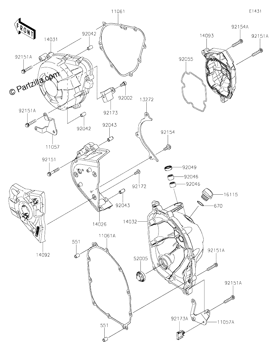 Diagrama de ENGINE COVER S