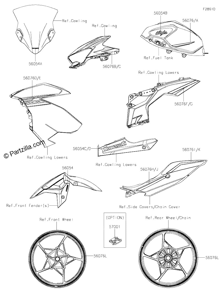 Diagrama de DECALS GRAY GMFBN GMFBL