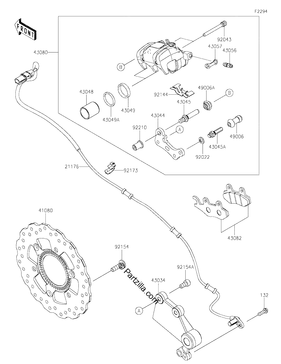 Diagrama de REAR BRAKE