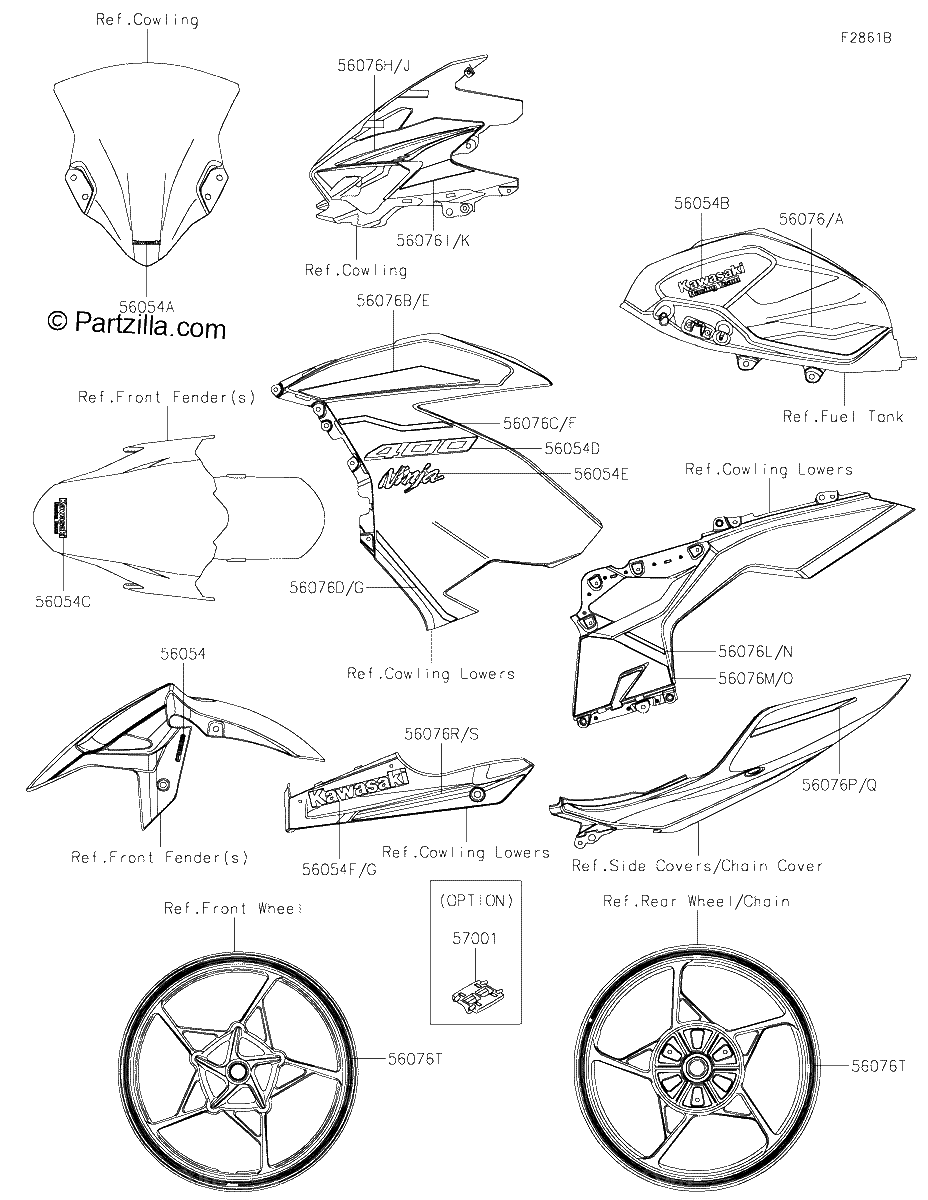 Diagrama de DECALS GREEN GMFAN