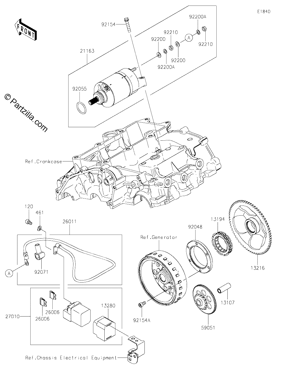 Diagrama de STARTER MOTOR