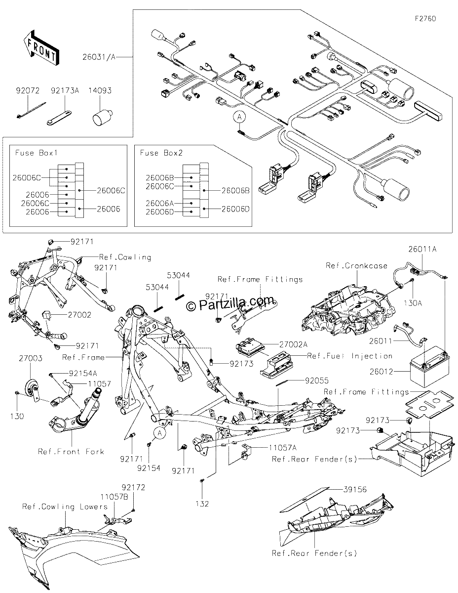 Diagrama de CHASSIS ELECTRICAL EQUIPMENT