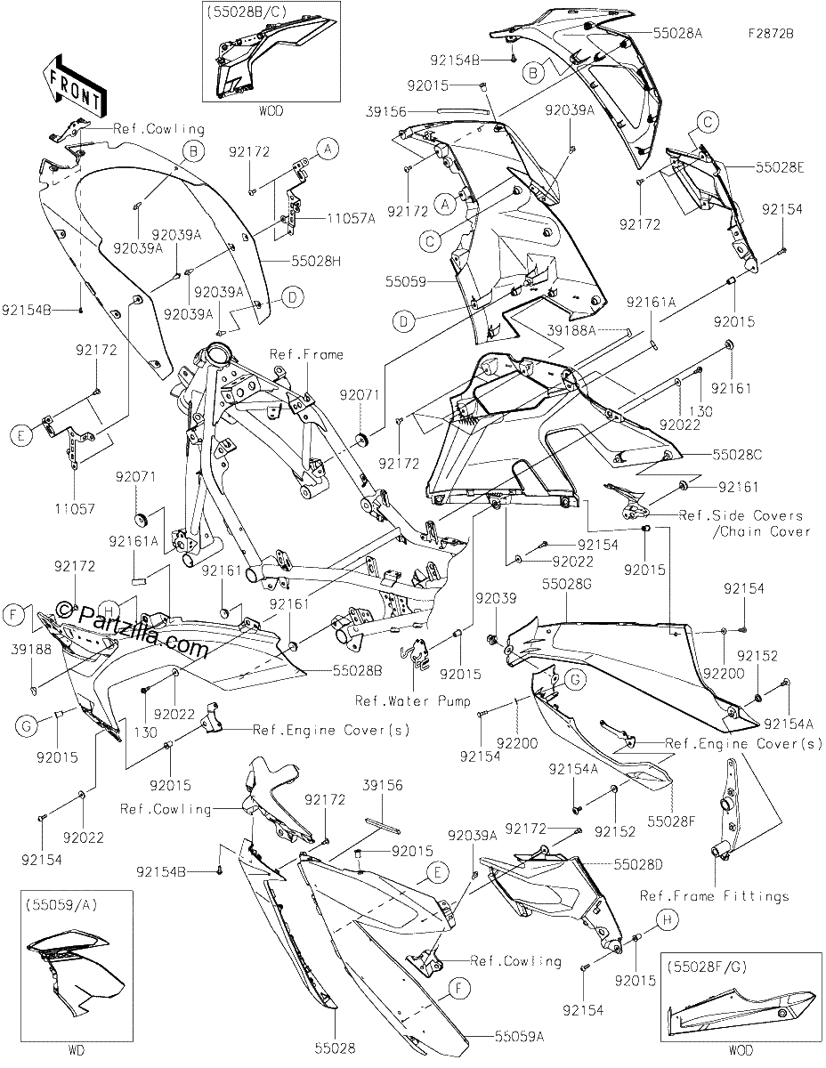 Diagrama de COWLING LOWERS GMFBN GMFBL