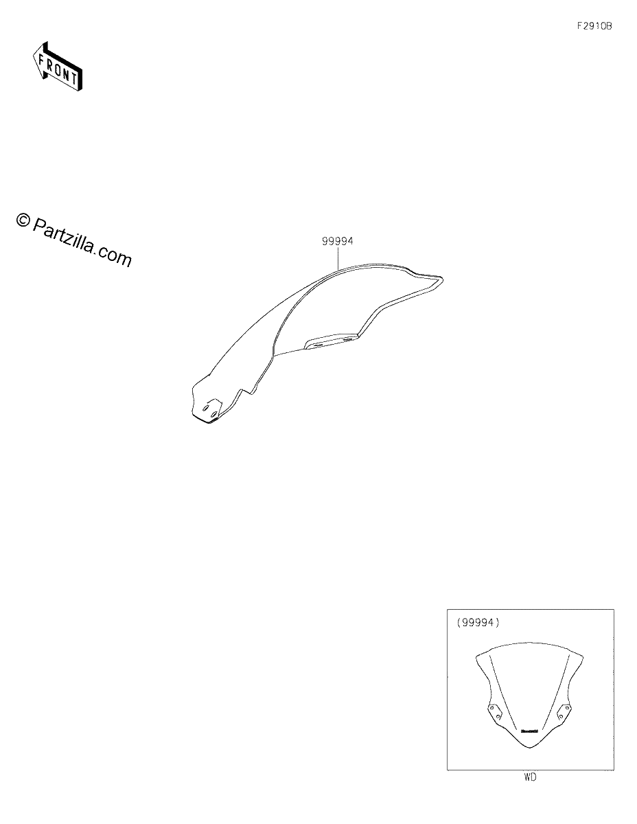 Diagrama de ACCESSORY WINDSHIELD