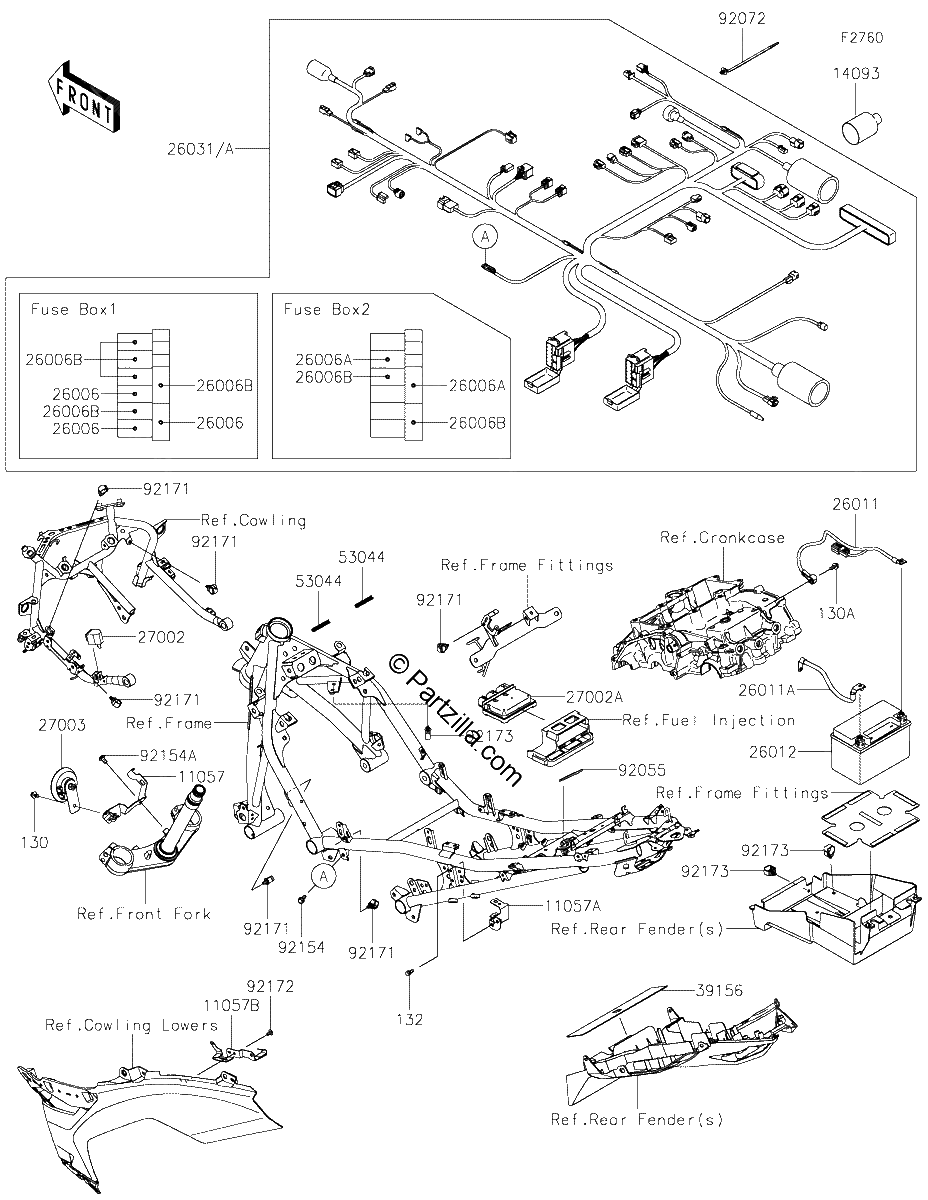 Diagrama de CHASSIS ELECTRICAL EQUIPMENT