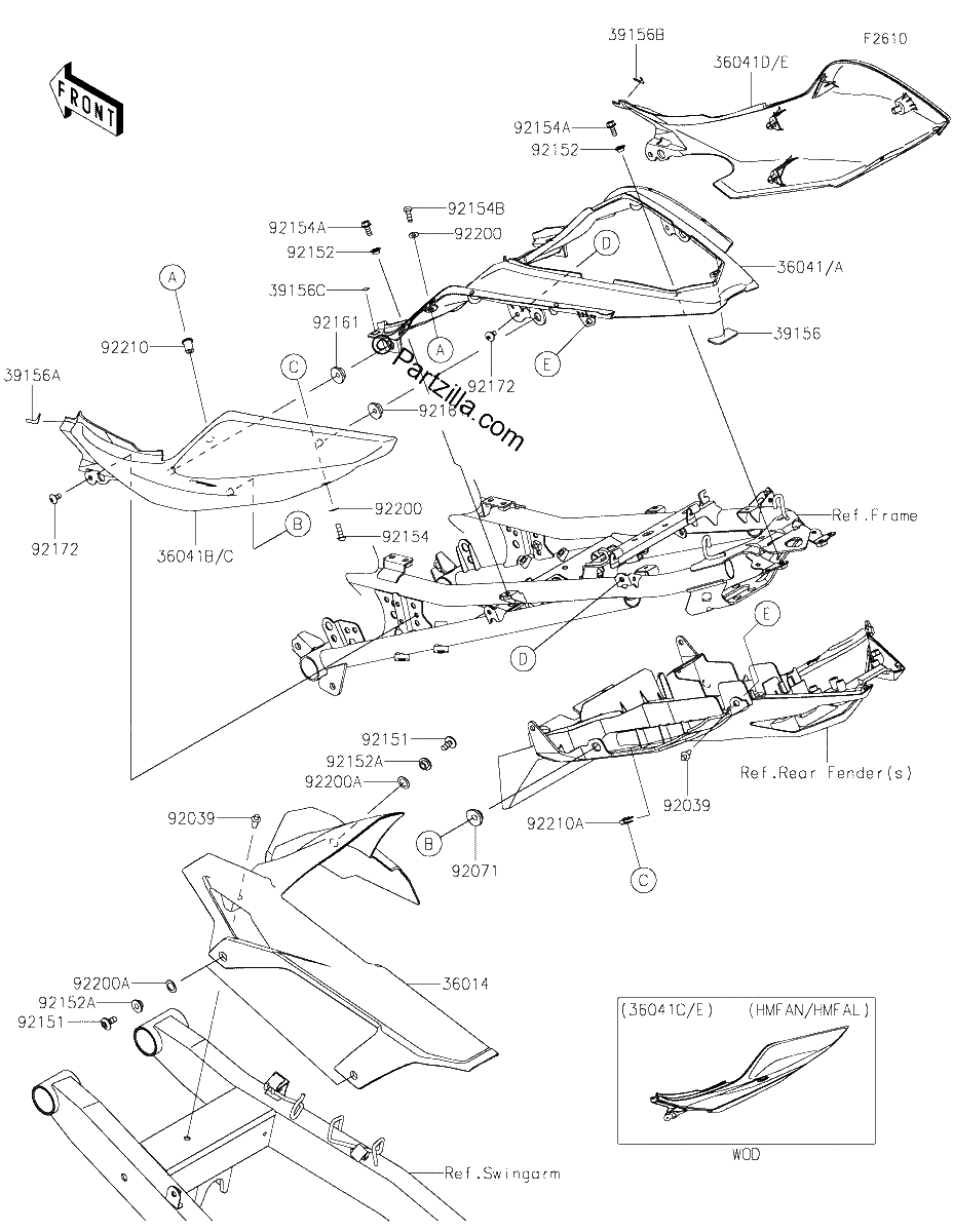 Diagrama de SIDE COVERS CHAIN COVER