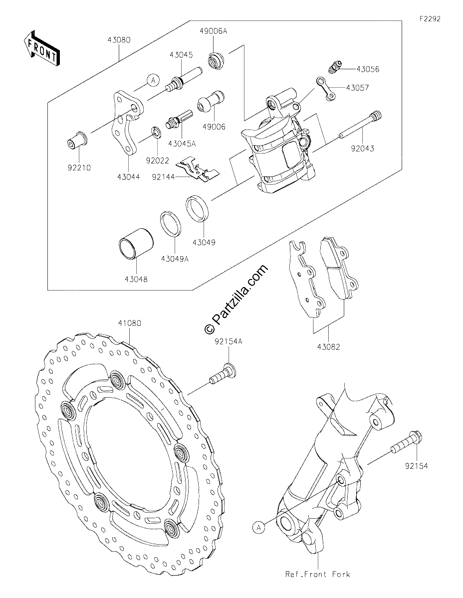 Diagrama de FRONT BRAKE