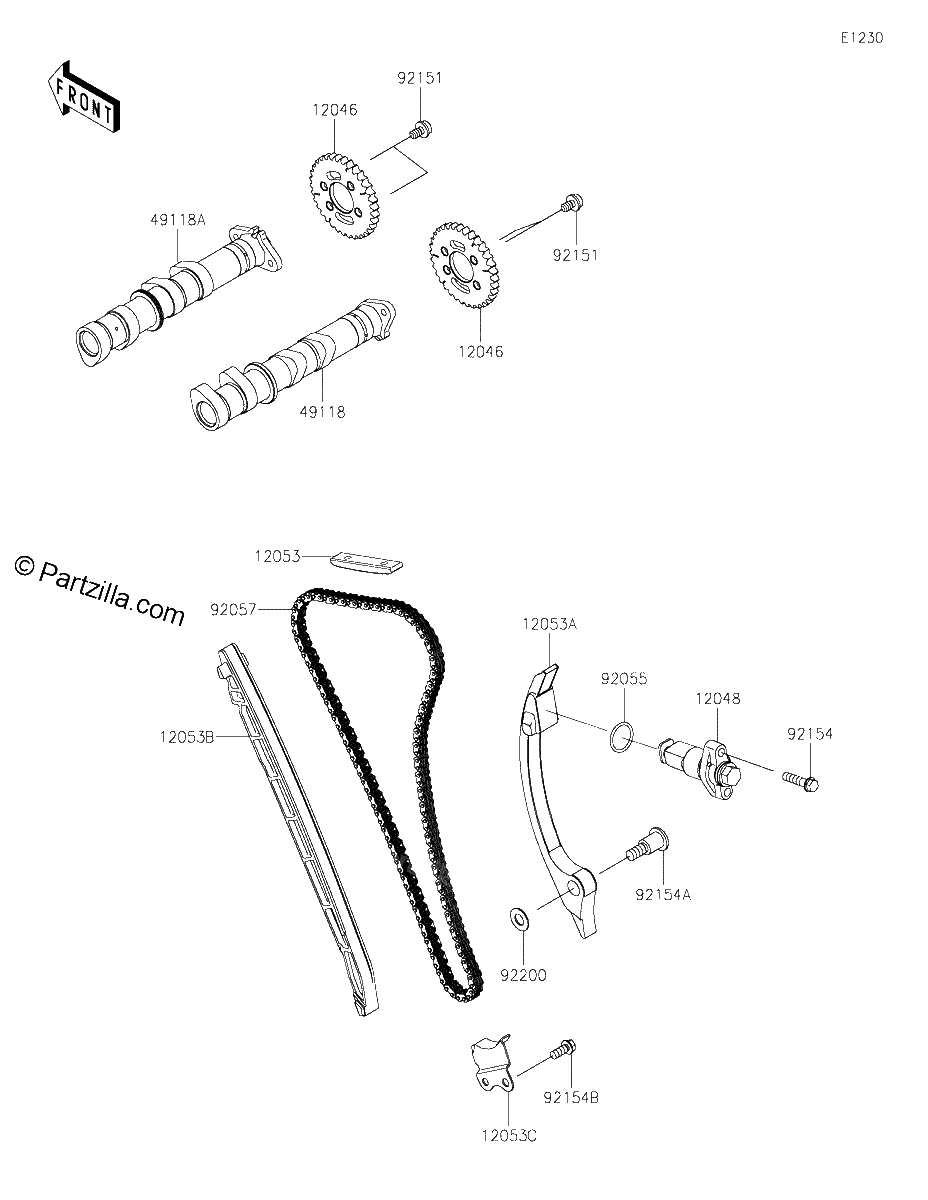 Diagrama de CAMSHAFT S TENSIONER