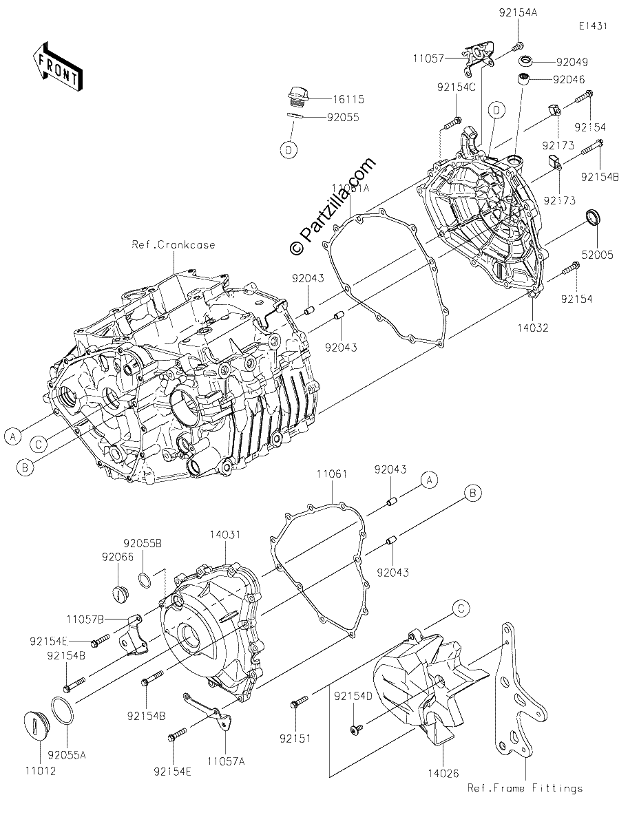 Diagrama de ENGINE COVER S