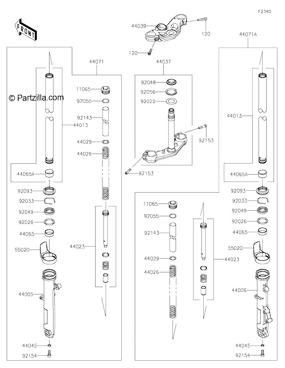 Diagrama de FRONT FORK