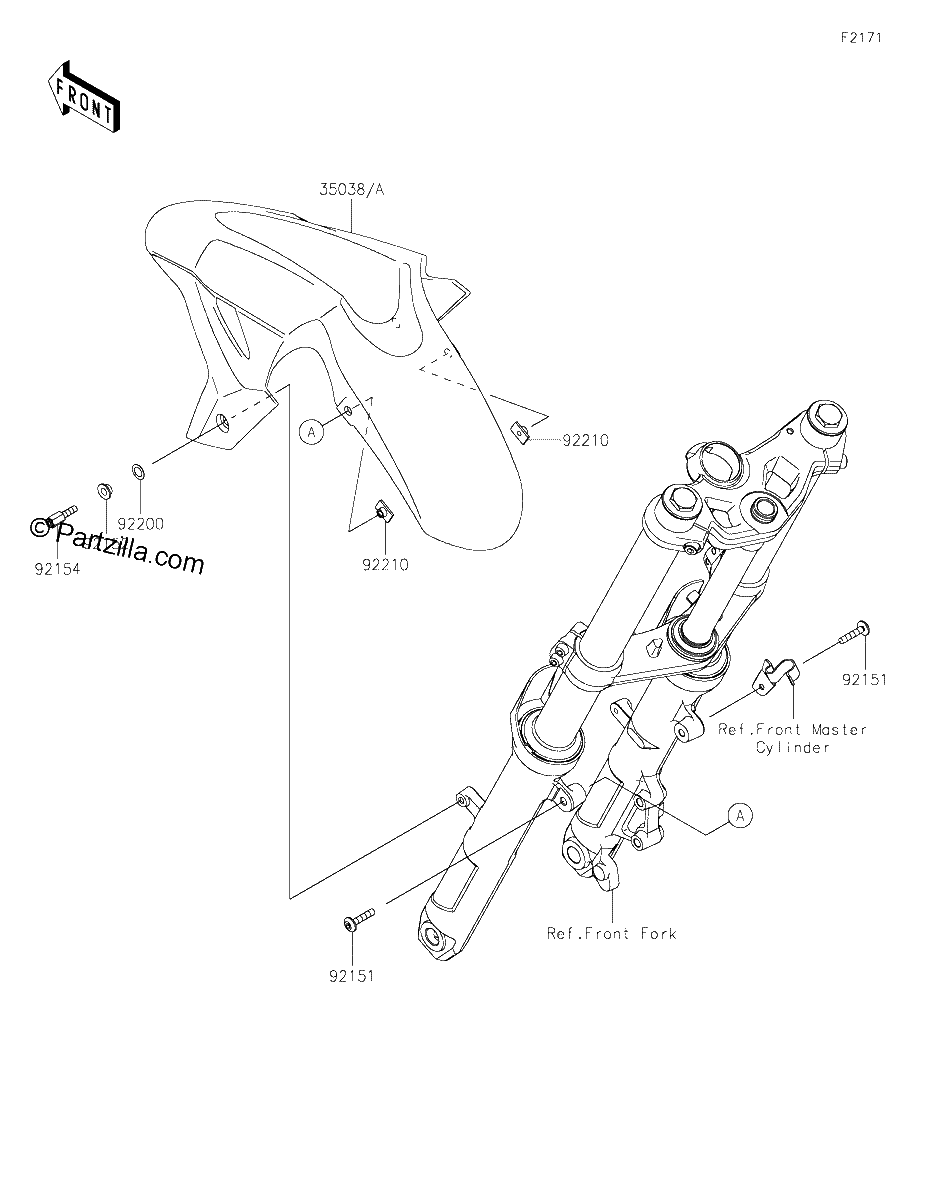 Diagrama de FRONT FENDER S
