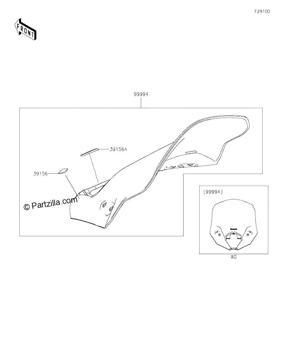 Diagrama de ACCESSORY WINDSHIELD