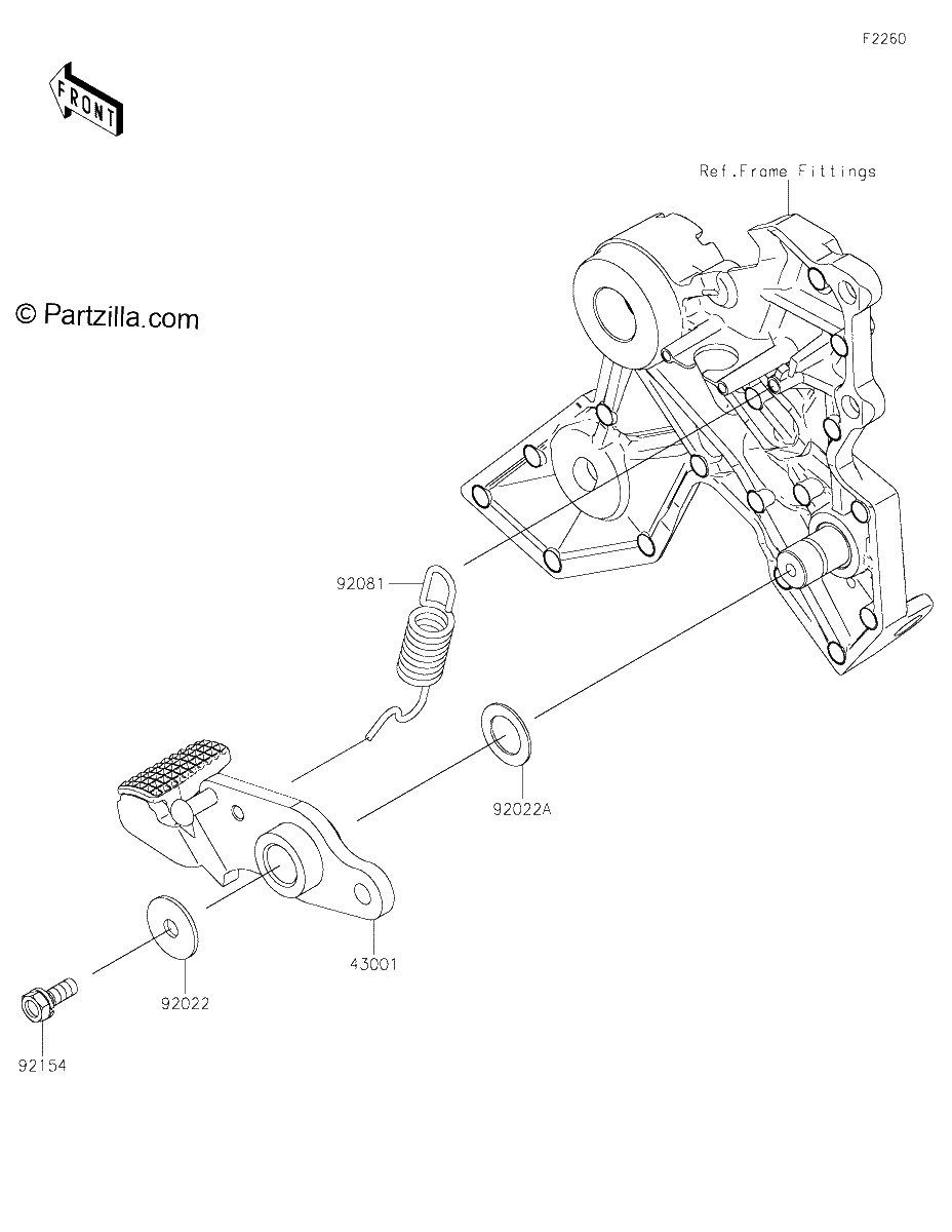 Diagrama de BRAKE PEDAL TORQUE LINK