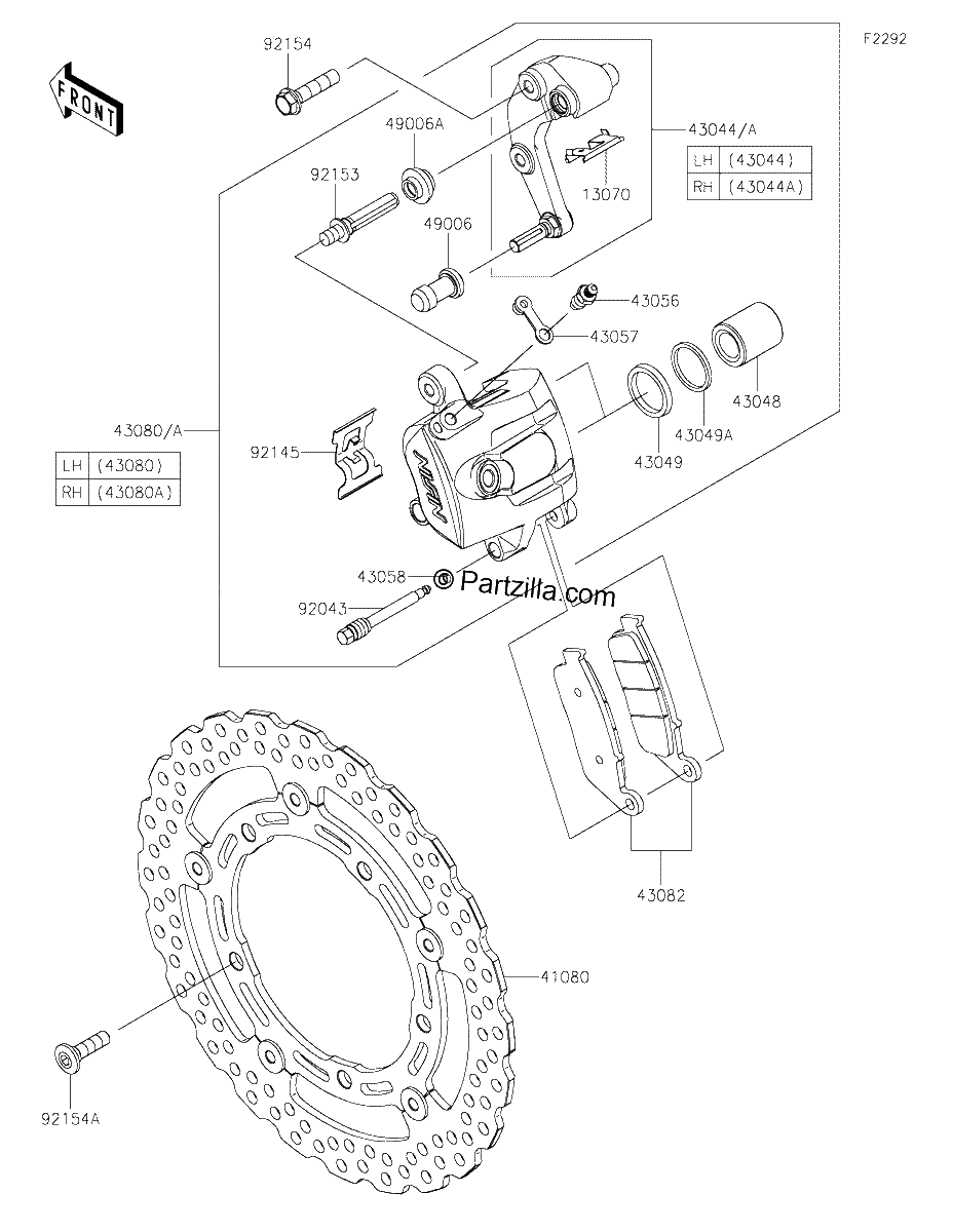 Diagrama de FRONT BRAKE