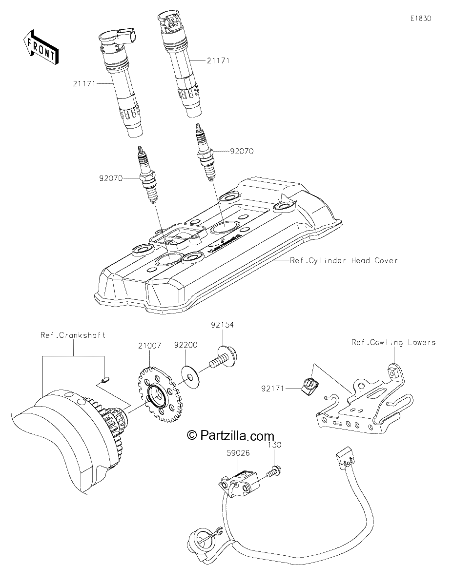 Diagrama de IGNITION SYSTEM