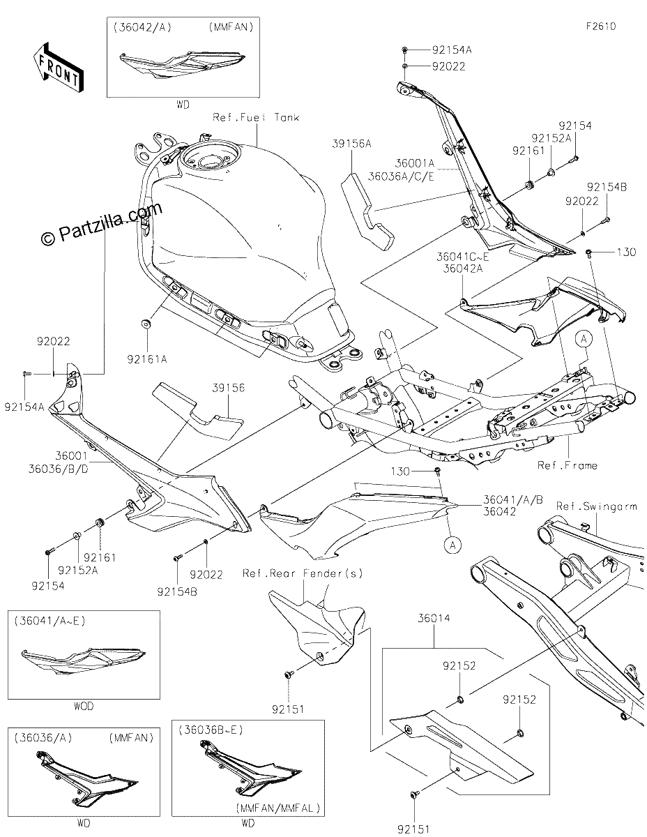Diagrama de SIDE COVERS CHAIN COVER