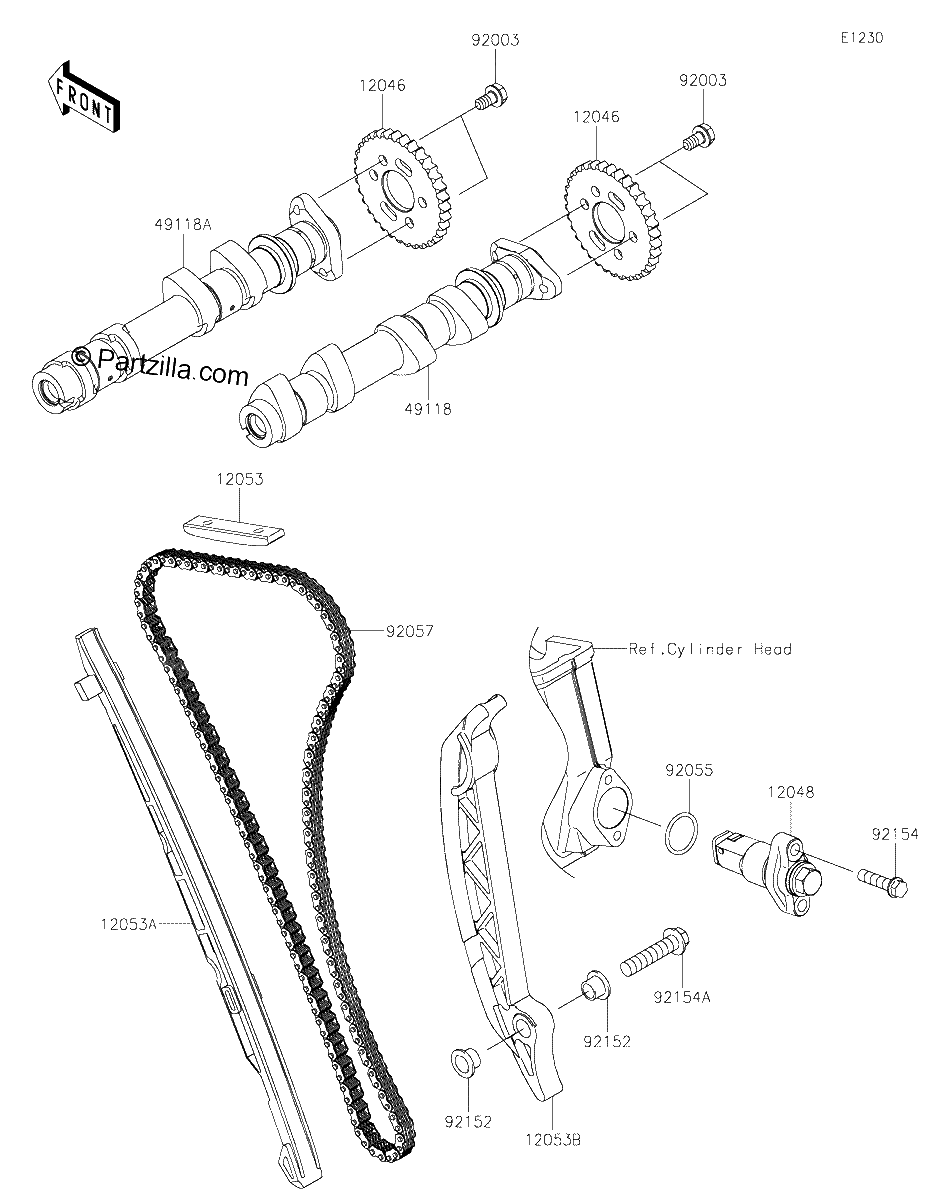 Diagrama de CAMSHAFT S TENSIONER