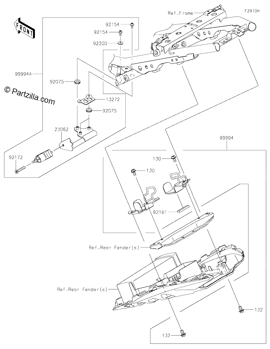 Diagrama de ACCESSORY U LOCK BRACKET ETC