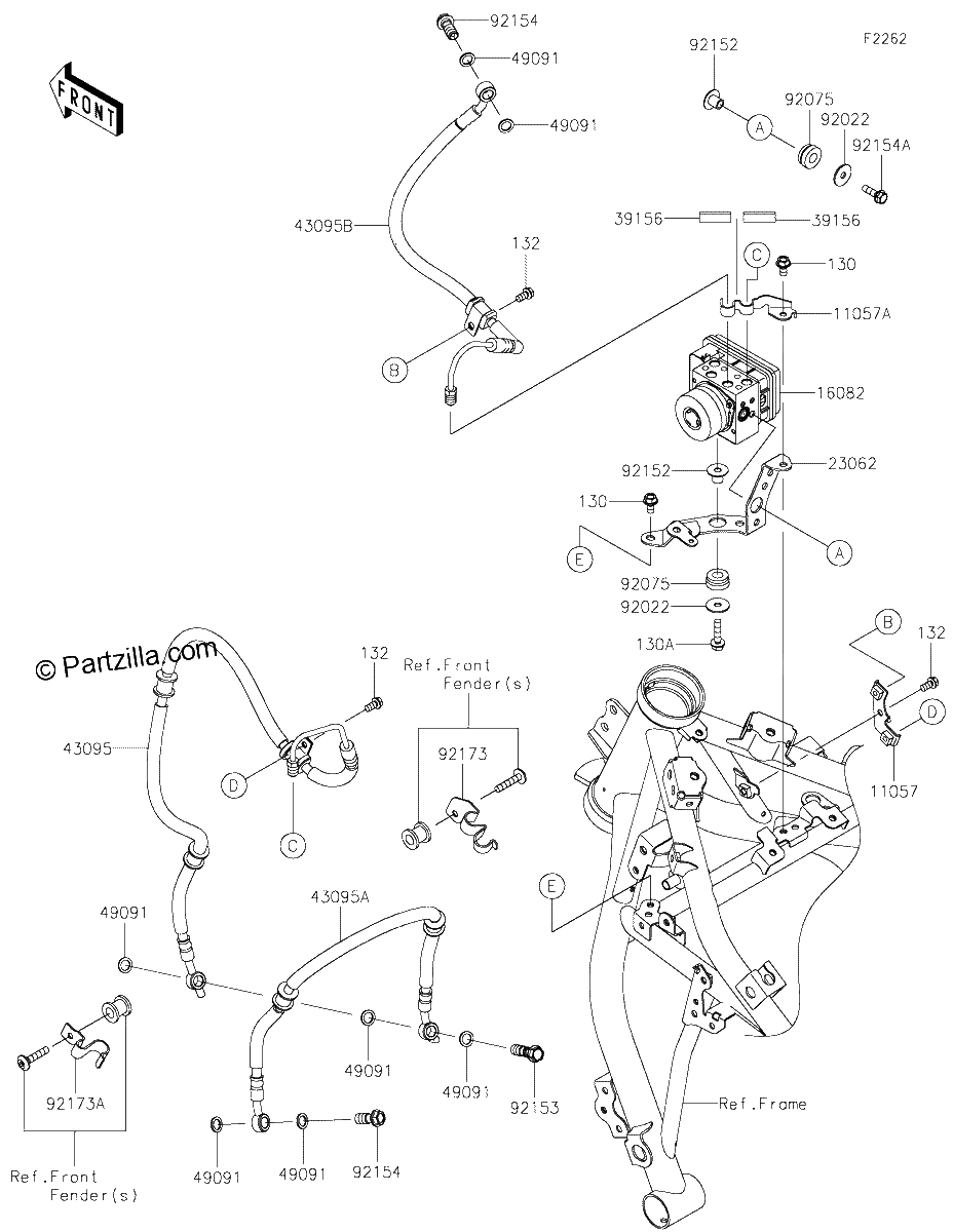 Diagrama de BRAKE PIPING