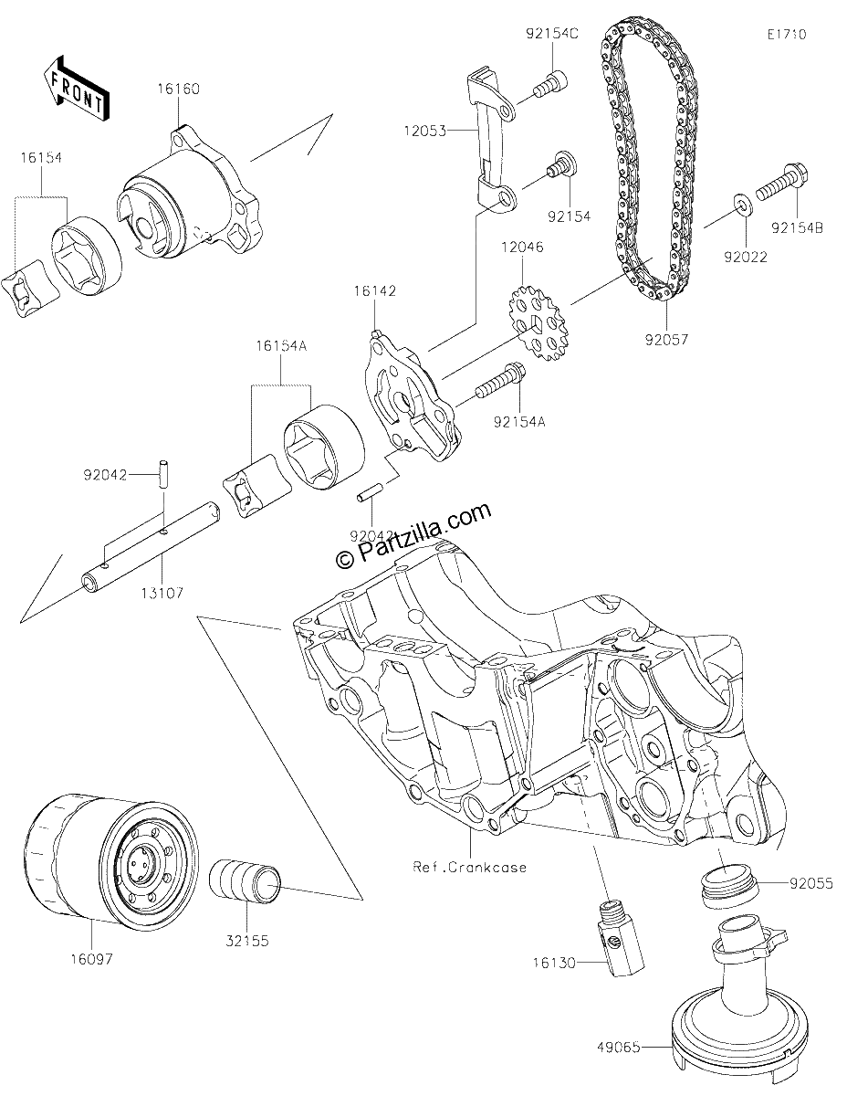 Diagrama de OIL PUMP OIL FILTER