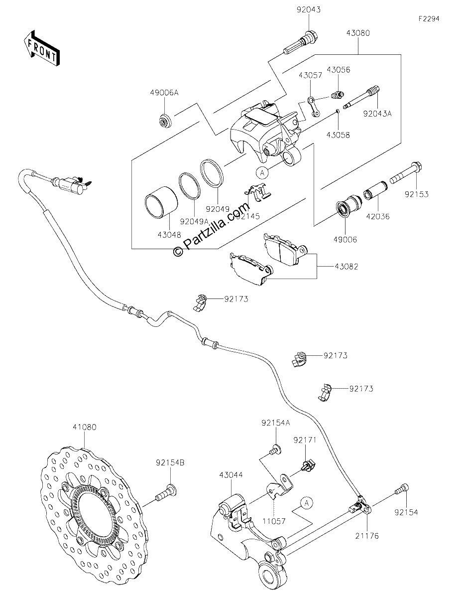 Diagrama de REAR BRAKE