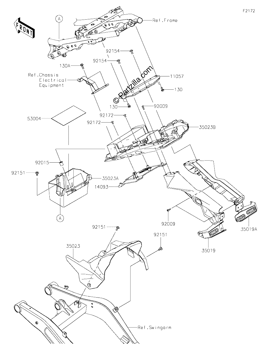 Diagrama de REAR FENDER S